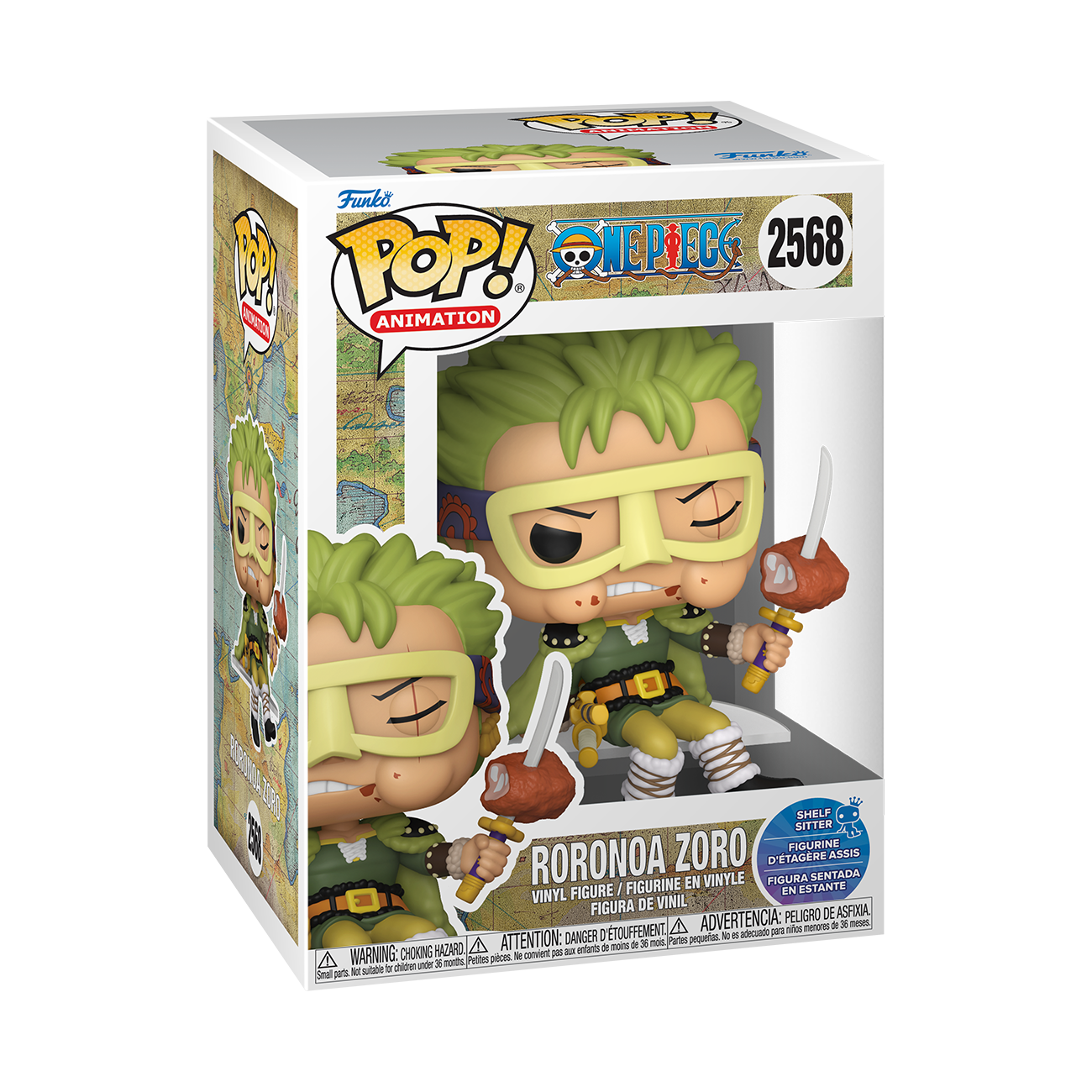 One Piece Pop! Animation #2568 Roronoa Zoro (Shelf Sitter)