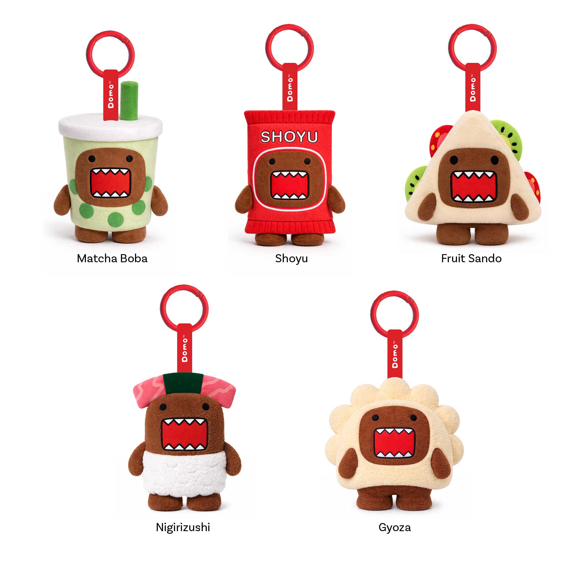 その他 JUMMO RAMDOM KEYCHAIN WHOLE SET Domo Random Plush Keychain