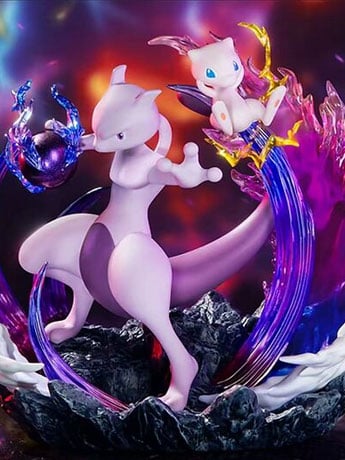 Pokemon Partner Series Mewtwo and Mew Figure
