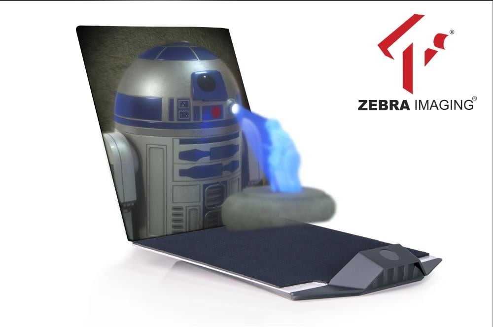 Star Wars 3D Hologram - R2-D2 With Princess Leia & Display Unit