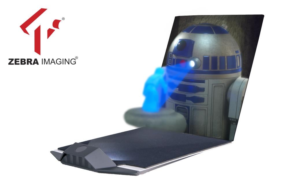 Star Wars 3D Hologram - R2-D2 With Princess Leia & Display Unit
