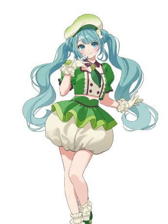 Hatsune Miku x TIROL CHOCO Hatsune Miku (Matcha Mochi Ver.) Figure