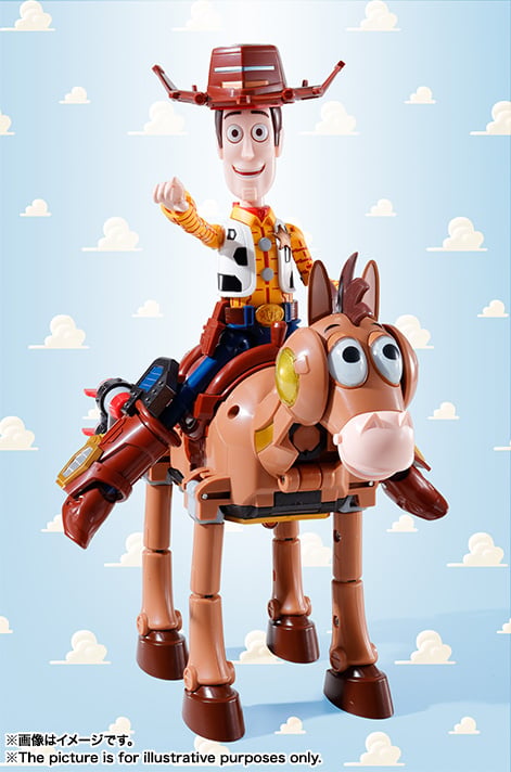 Toy Story Chogokin Combination Woody Robo Sheriff Star Gallery Image 8