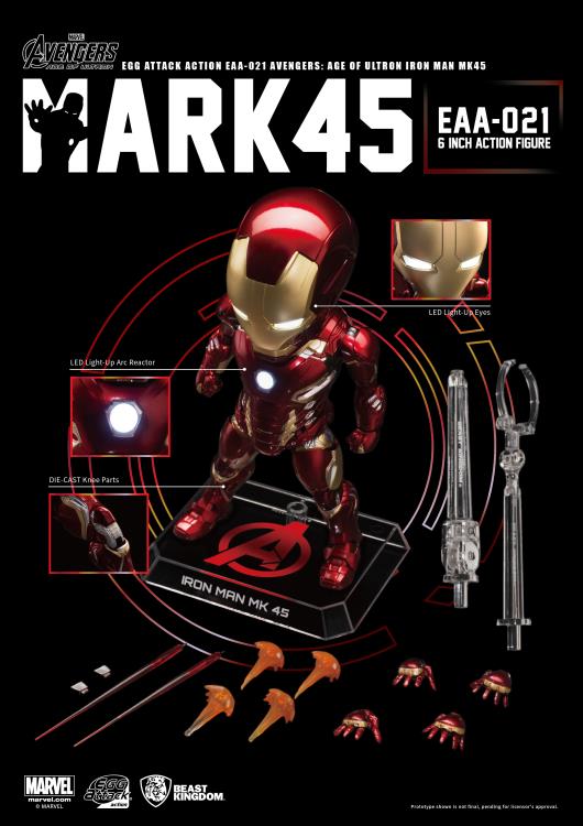 Avengers: Age of Ultron Egg Attack Action EAA-021 Iron Man Mark XLV Gallery Image 3
