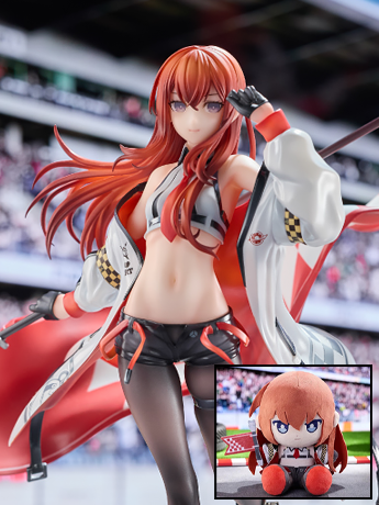 Steins;Gate Kurisu Makise (Racing Ver.) 1/7 Scale Figure & Plushie Set