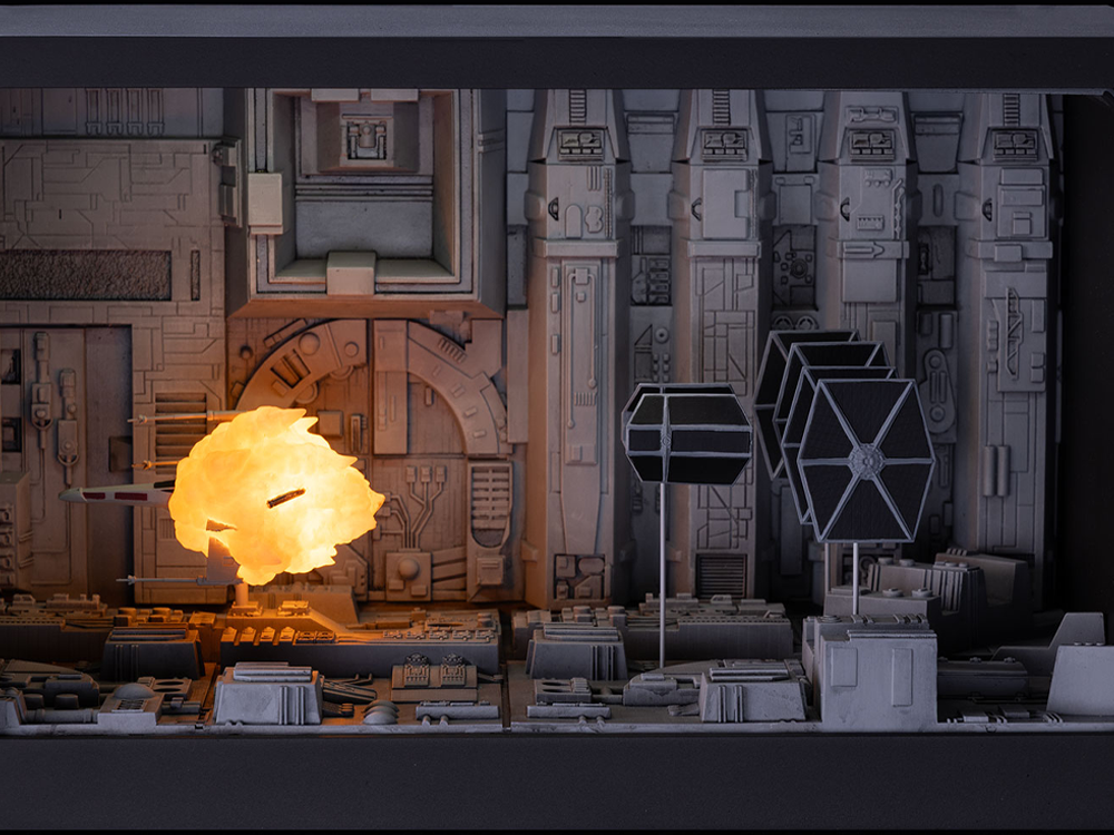 Star Wars: A New Hope Movie Moments Trench Run Diorama