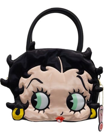 Betty Boop Head Crossbody Bag