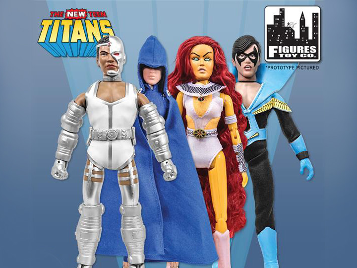 DC Retro 8" New Teen Titans Action Figure Series 01 - Set of 4 Gallery Image 1