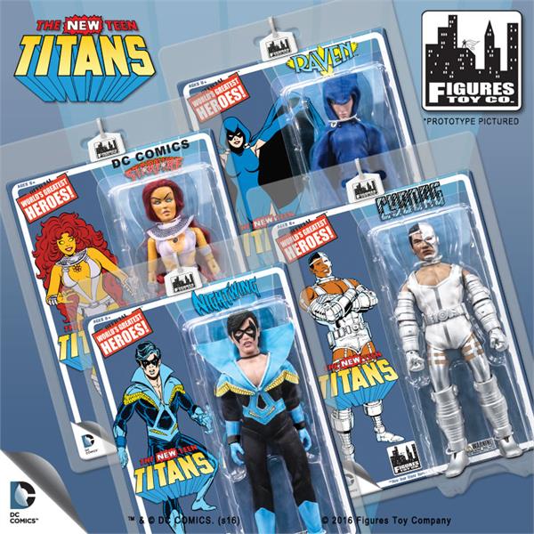 DC Retro 8" New Teen Titans Action Figure Series 01 - Set of 4 Gallery Image 2