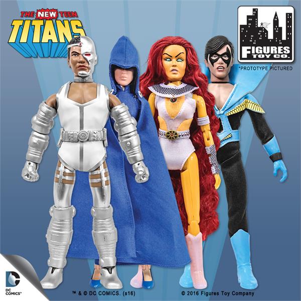 DC Retro 8" New Teen Titans Action Figure Series 01 - Set of 4 Gallery Image 3