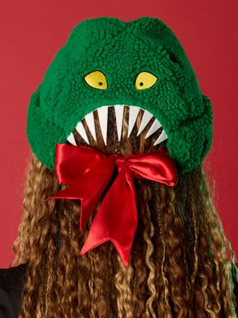The Nightmare Before Christmas Scary Wreath Sherpa Beanie