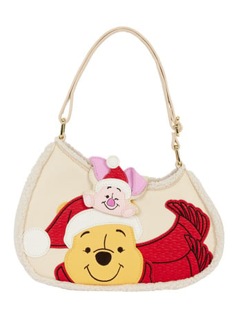Winnie The Pooh Pooh and Piglet Holiday Crossbody Bag