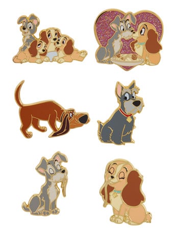 Lady and the Tramp Random Enamel Pin