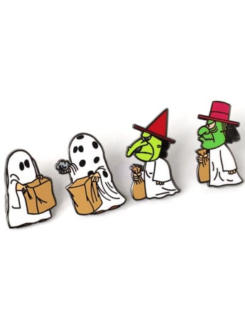 It's the Great Pumpkin, Charlie Brown Trick or Treat Group Enamel Pin Set