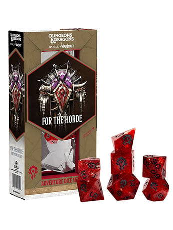 Dungeons & Dragons x World of Warcraft For the Horde Adventure Dice Set