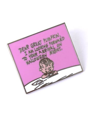 It's the Great Pumpkin, Charlie Brown Linus Dear Great Pumpkin Enamel Pin