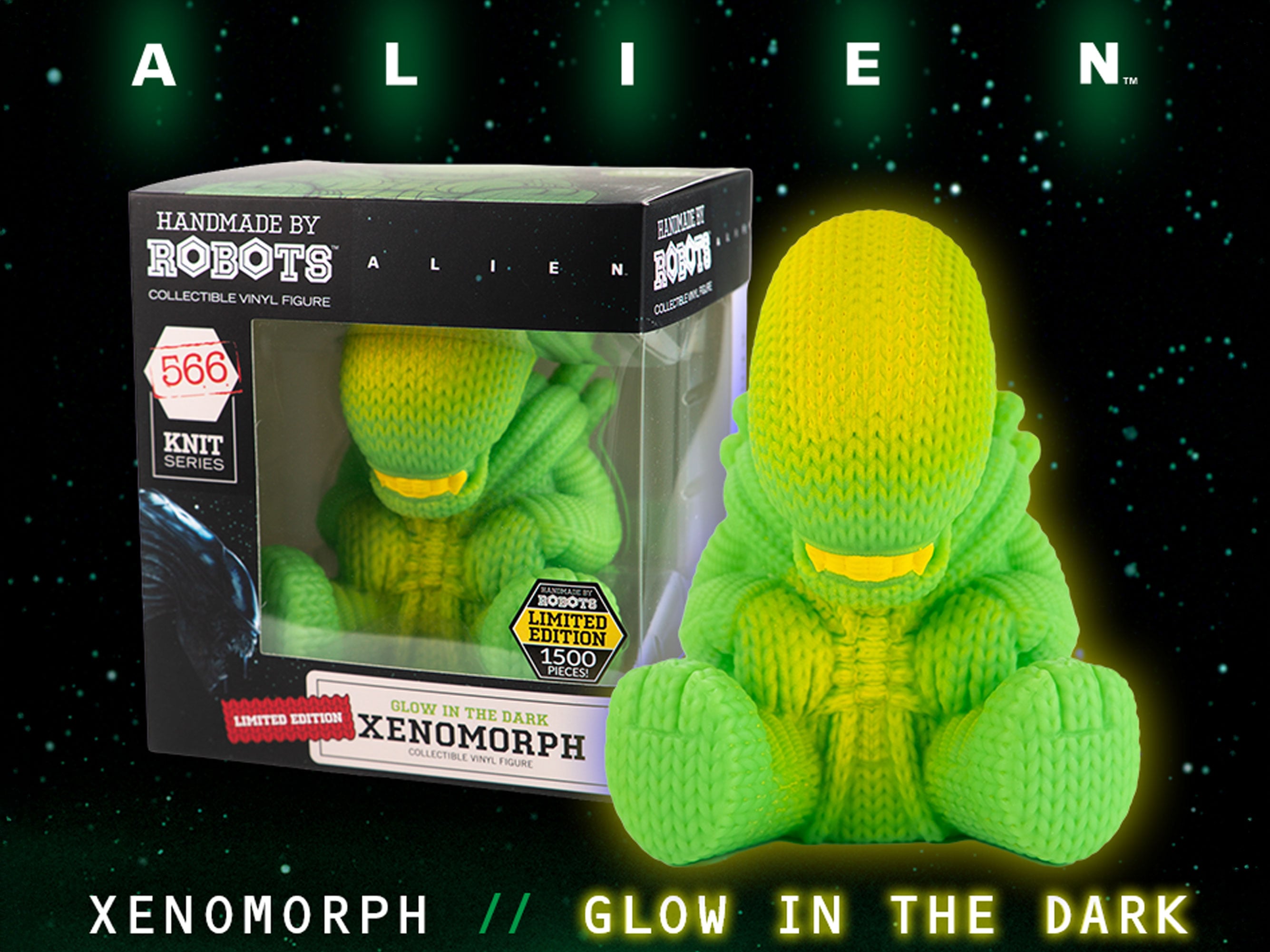 Alien Handmade By Robots #566 Xenomorph (Glow in the Dark) Limited