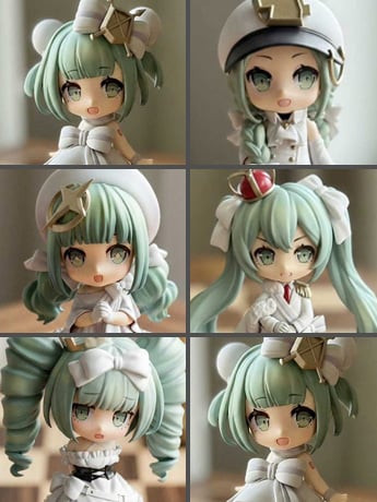 Vocaloid Hatsune Miku Chess Series (White Pieces Ver.) Box of 6 Random Mini-Figures