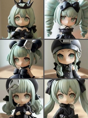 Vocaloid Hatsune Miku Chess Series (Black Pieces Ver.) Box of 6 Random Mini-Figures