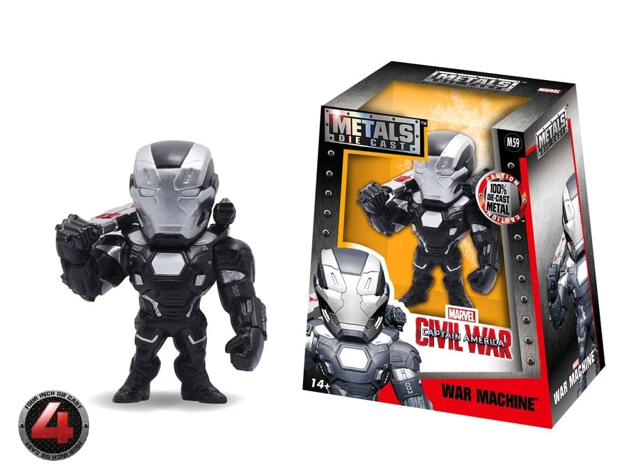Captain America: Civil War Metals Die Cast 4" War Machine Figure Gallery Image 3