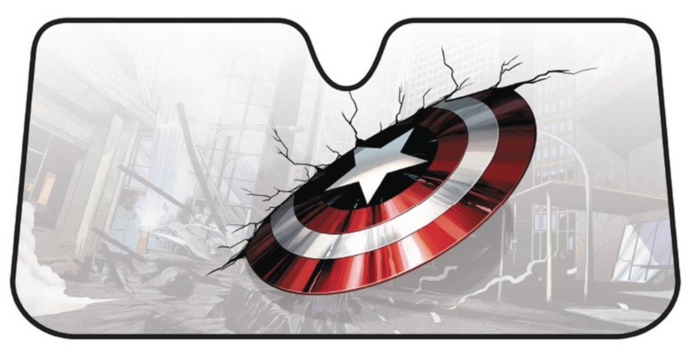Marvel Comics Accordion Auto Sunshade - Captain America Gallery Image 3
