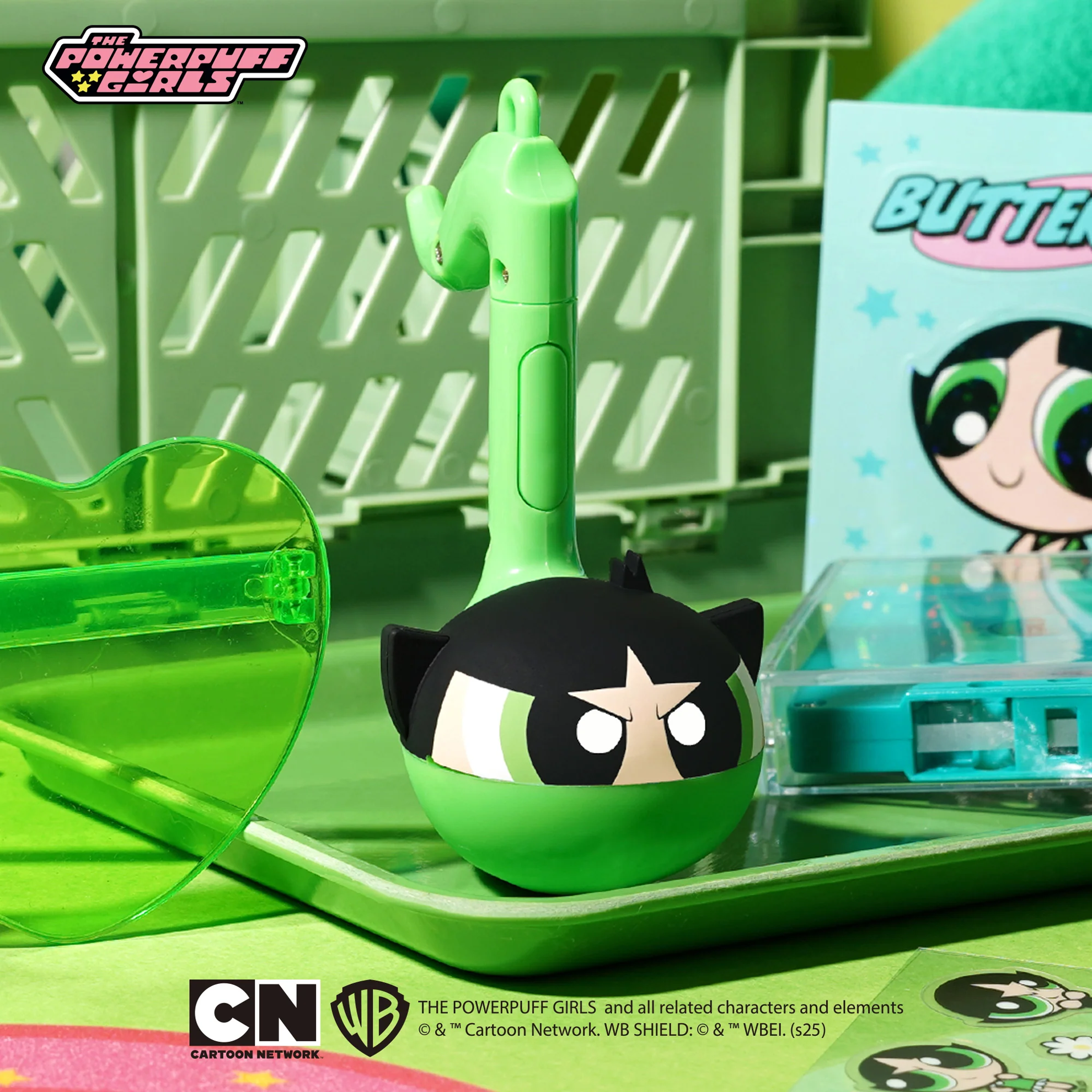 Tomatome Instrument Powerpuff Girls Buttercup Otamatone Melody Musical Instrument Keychain