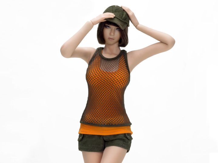 1/6 Scale Combat Short Fashion Clothing Set - Olive Gallery Image 1