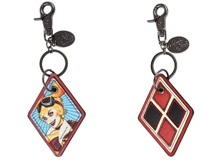 DC Comics Faux Leather Keychain - Harley Quinn Gallery Image 1