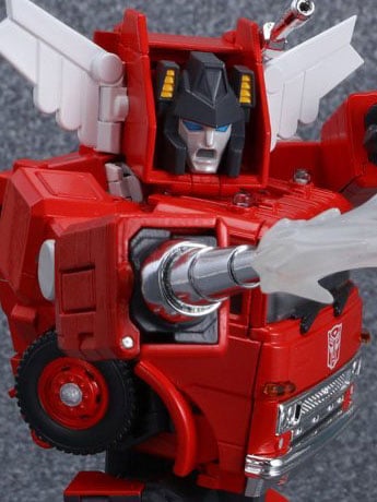 Transformers Masterpiece MP-33 Inferno (With Mini Metal Optimus Prime)