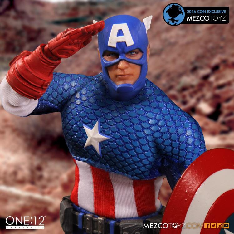 Marvel One:12 Collective Deluxe Captain America (Classic) SDCC