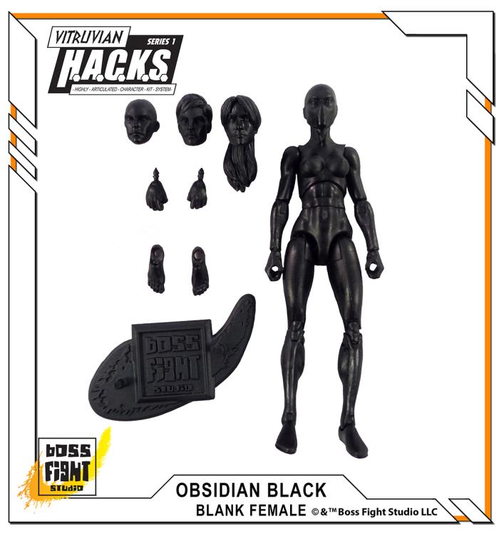 Vitruvian H.A.C.K.S. Female Figure Blank (Black) Gallery Image 2