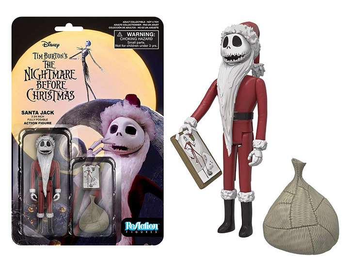 The Nightmare Before Christmas 3.75" ReAction Retro Action Figure - Santa Jack Gallery Image 1