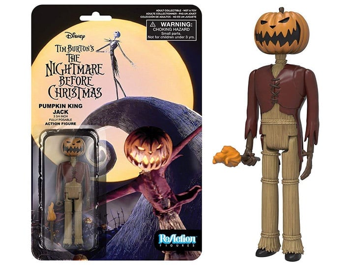 The Nightmare Before Christmas 3.75" ReAction Retro Action Figure - Pumpkin King Jack Gallery Image 1