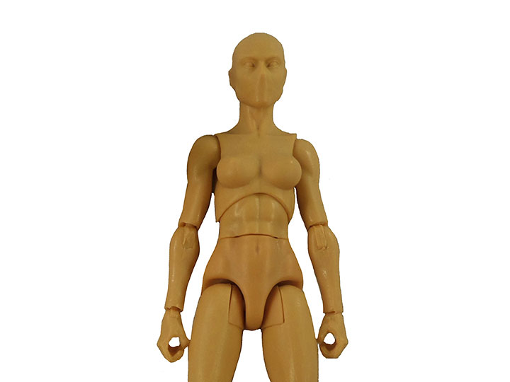 Vitruvian H.A.C.K.S. Female Figure Blank (Sunny Wheat) Gallery Image 1