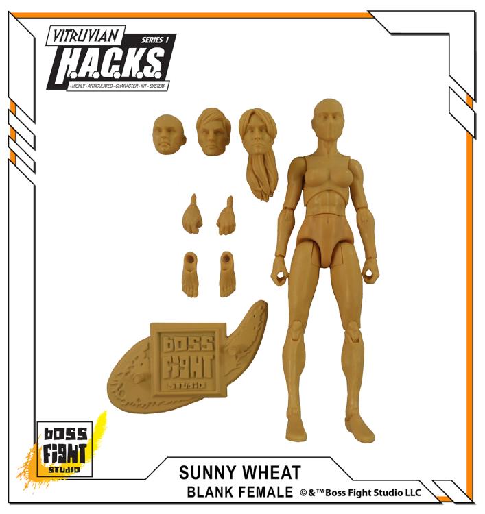 Vitruvian H.A.C.K.S. Female Figure Blank (Sunny Wheat) Gallery Image 2