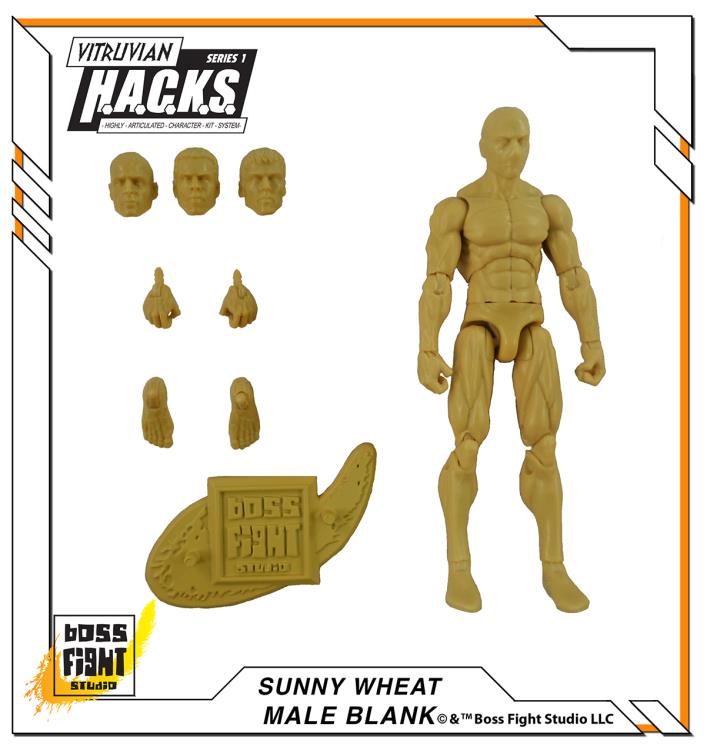 Vitruvian H.A.C.K.S. Male Figure Blank (Sunny Wheat) Gallery Image 2