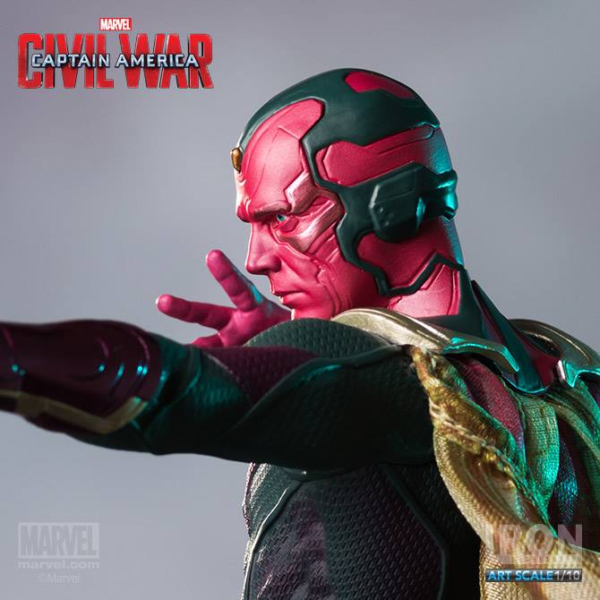 Captain America: Civil War Vision 1/10 Art Scale Statue Gallery Image 7