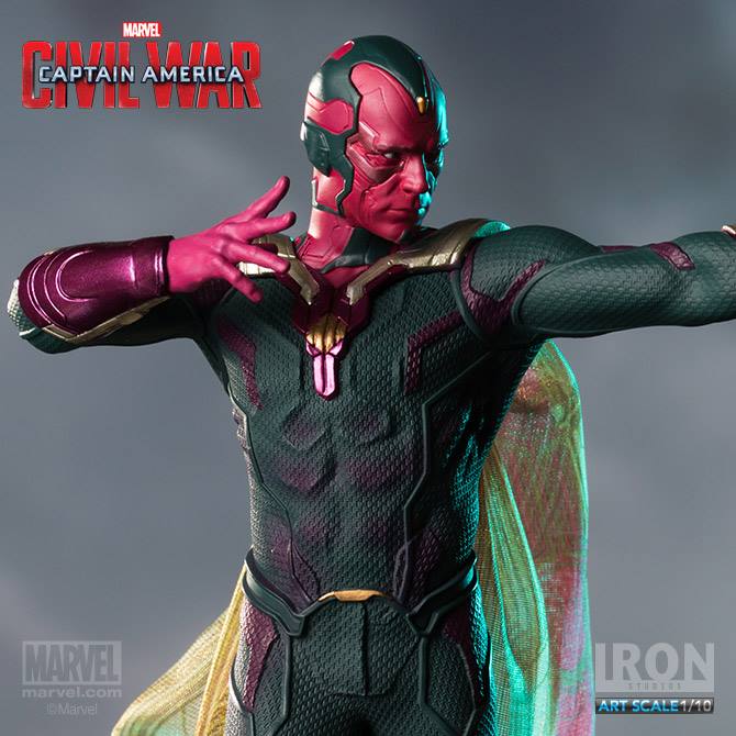 Captain America: Civil War Vision 1/10 Art Scale Statue Gallery Image 4