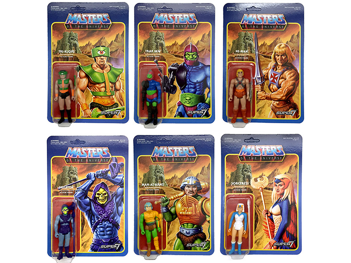 Masters of the Universe ReAction Figures Wave 2 Set of 6 Gallery Image 1