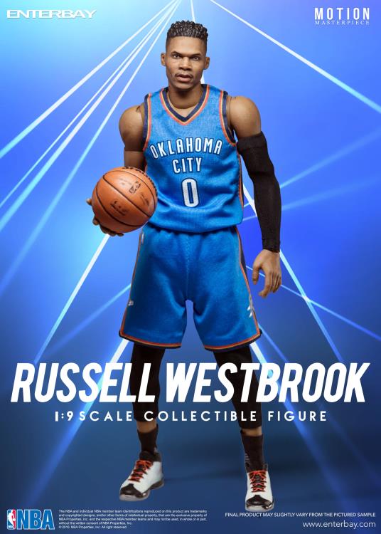 ENTERBAY Russell Westbrook フィギュア NBA Motion Masterpiece Russell Westbrook 1/9 Scale Figure