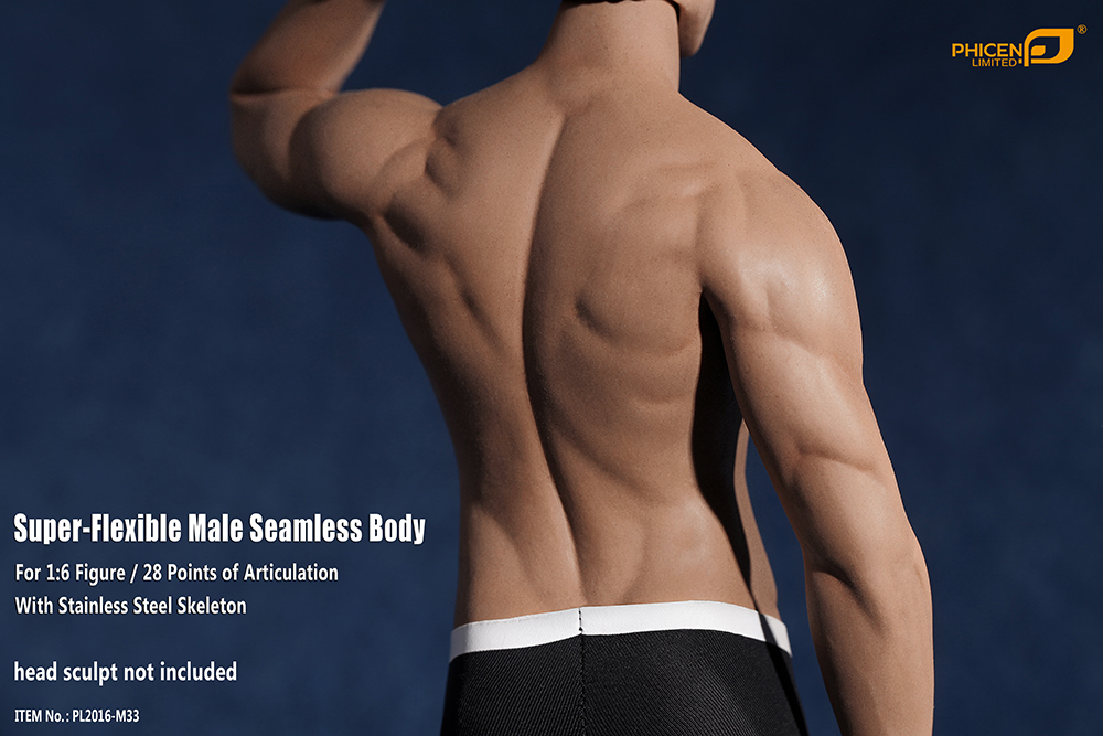 Super-Flexible Male Seamless 1/6 Scale Suntan Muscular Body (M33) Gallery Image 7