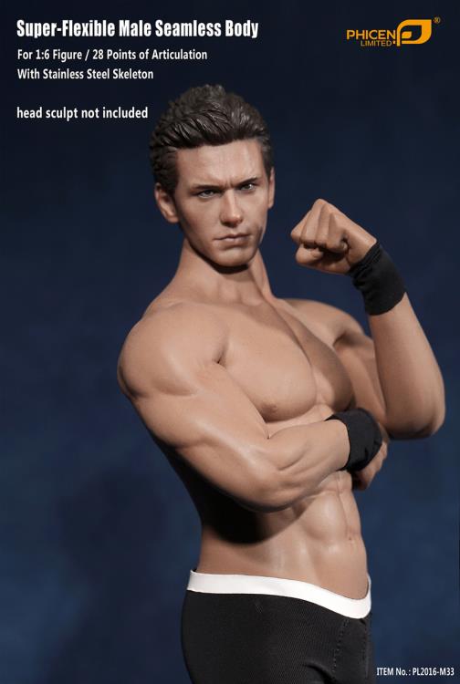 Super-Flexible Male Seamless 1/6 Scale Suntan Muscular Body (M33) Gallery Image 3