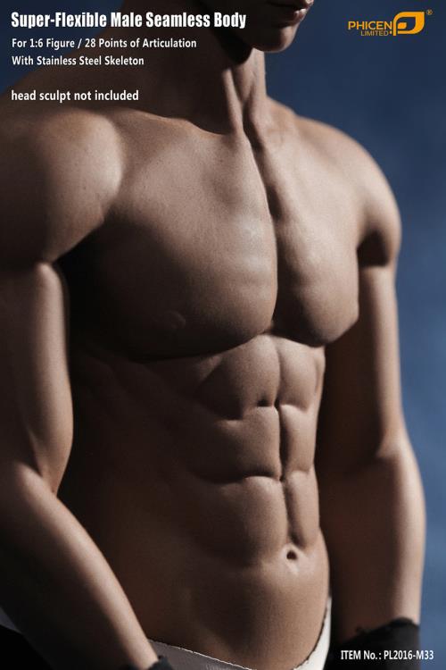 Super-Flexible Male Seamless 1/6 Scale Suntan Muscular Body (M33) Gallery Image 5