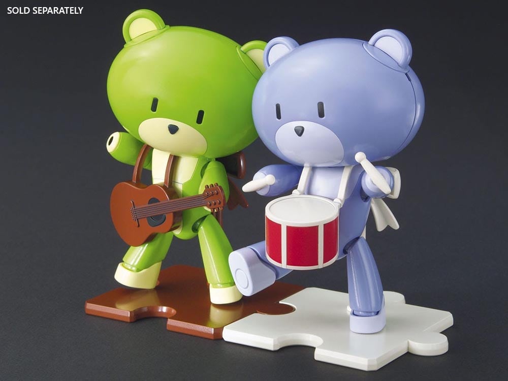Gundam Build Fighters Try HGPG Petit'GGuy & Guitar (Surf Green) 1/144 Scale Model Kit Gallery Image 7