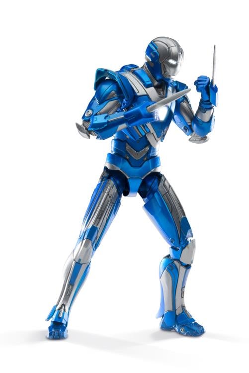 Iron Man 3: 1/12 Scale Die-Cast Iron Man Mark XXX Blue Steel Gallery Image 10