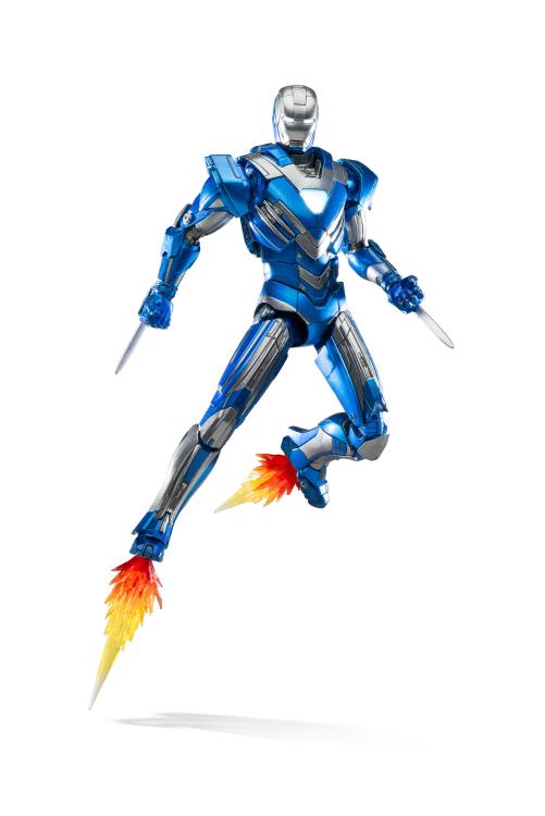 Iron Man 3: 1/12 Scale Die-Cast Iron Man Mark XXX Blue Steel Gallery Image 9