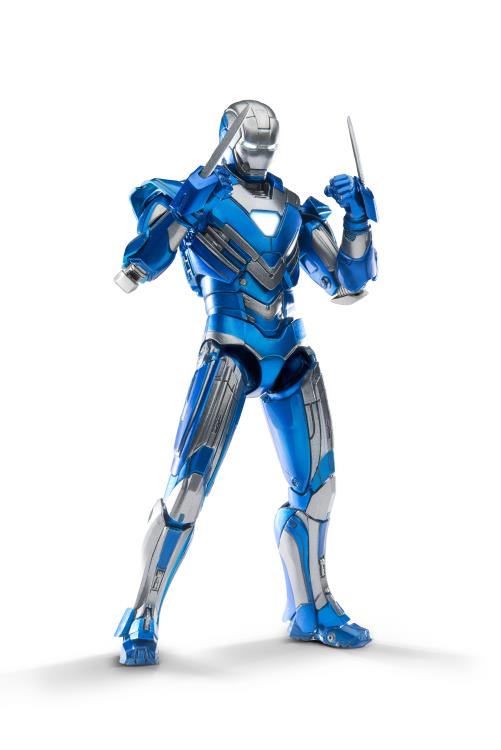 Iron Man 3: 1/12 Scale Die-Cast Iron Man Mark XXX Blue Steel Gallery Image 6
