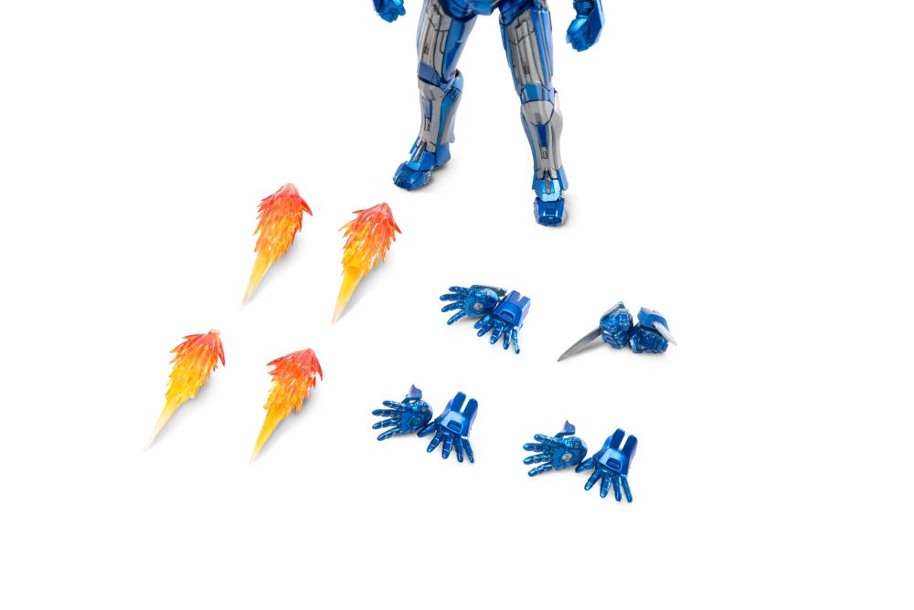 Iron Man 3: 1/12 Scale Die-Cast Iron Man Mark XXX Blue Steel Gallery Image 11