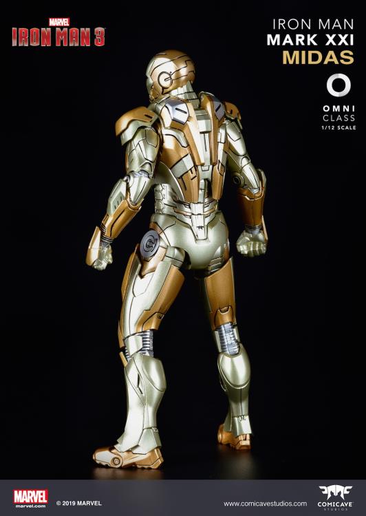 Iron Man 3 Die-Cast Iron Man Mark XXI Midas 1/12 Scale Figure Gallery Image 4