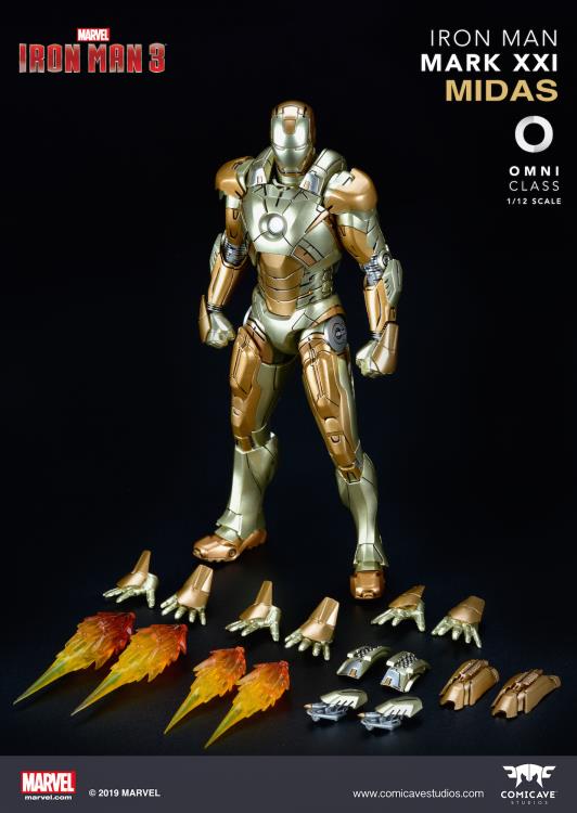Iron Man 3 Die-Cast Iron Man Mark XXI Midas 1/12 Scale Figure Gallery Image 13